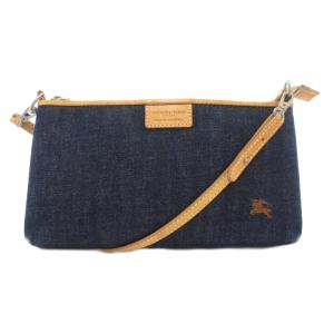 ショルダーバッグ デニム ロゴ インディゴ /AE