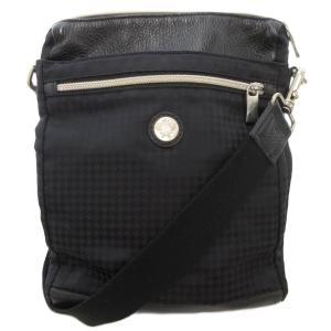 ショルダーバッグ 千鳥格子柄 黒 ブラック /AE