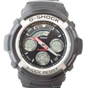 腕時計 アナデジウォッチ クォーツ 黒 ブラック AW-590 /AE