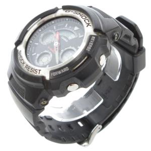 CASIO G-SHOCK 腕時計 アナデジウォッチ クォーツ 黒 ブラック AW-590 /AE