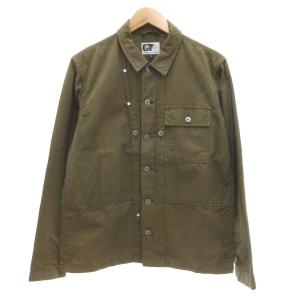 オーバーシャツ ジャケット ワーク リップストップ S カーキ /UO