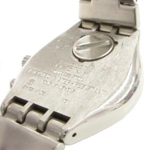 SWATCH IRONY 腕時計 アナログウォッチ クォーツ クロノグラフ カレンダー シルバーカラー 文字盤ブルー