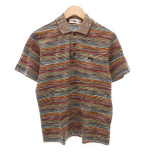 SPORT 美品 ポロシャツ ボーダー 半袖 XS マルチカラー /AE