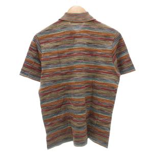 MISSONI SPORT 美品 ポロシャツ ボーダー 半袖 XS マルチカラー /AE