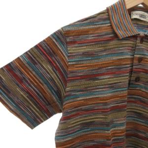 MISSONI SPORT 美品 ポロシャツ ボーダー 半袖 XS マルチカラー /AE
