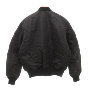 ALPHA INDUSTRIES MA-1 フライトジャケット ブルゾン 中綿 リバーシブル M 黒 ブラック オレンジ /AE