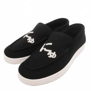 美品 LOAFER Black ローファー スリッポン にゅ?ず 25cm ブラック /UO