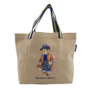 美品 ポロベア トートバッグ ポーチ付き ベージュ /UO