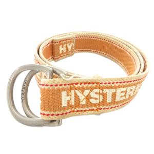 ベルト ダブルリング キャンバス ロゴ ベージュ /AE