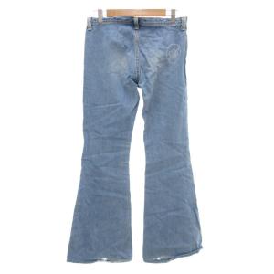 HYSTERIC GLAMOUR デニムパンツ ジーンズ フレア ロゴ M ライトインディゴ /AE