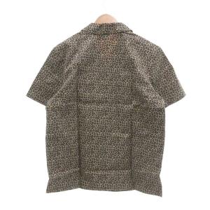 Dickies SILVER FIRS SHIRT SS 半袖シャツ オープンカラー レオパード柄 L ベージュ系 /UO