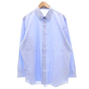 コットン ポプリンシャツ 長袖 44 ライトブルー /UO