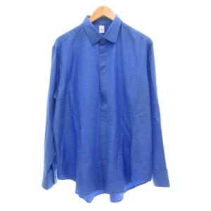 24SS コットン シルク スクリット アンディ シャツ R43 ブルー
