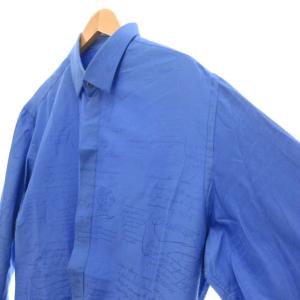 Berluti 24SS コットン シルク スクリット アンディ シャツ R43 ブルー