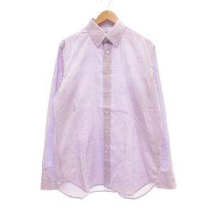 コットン スクリット アレッサンドロ シャツ ボタンダウン R40 ライラックカラー