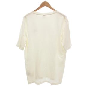 Berluti レザータブ Tシャツ 半袖 ロゴ L 白 /UO