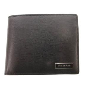 二つ折り財布 ブラック ノバチェック