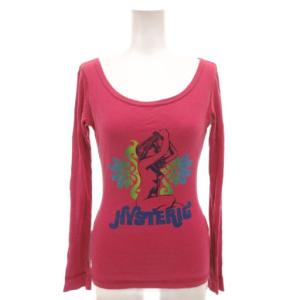 Tシャツ 長袖 ロングスリーブ F ピンク ガールプリント /FF