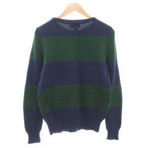 RUGBY RALPH LAUREN コットンニット セーター ボーダー 長袖 L 紺 ネイビー /AE AA