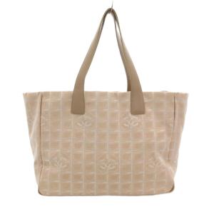 CHANEL ニュートラベルライン MM トートバッグ ココマーク ピンクベージュ系