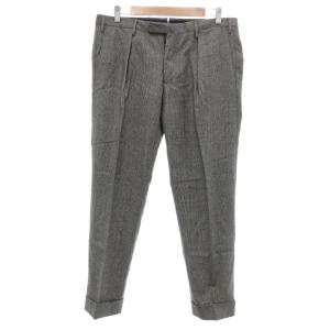 SUPER100’s パンツ スラックス ウール 48 グレー グレンチェック柄 002X1 /UO