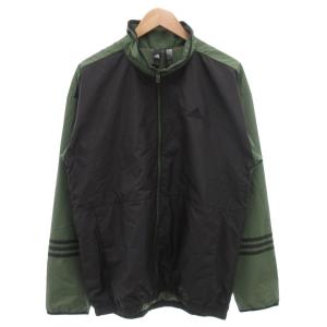 adidas セットアップ ウインドブレーカー ジャケット イージーパンツ ロゴ刺繍 ジップアップ 0 カーキ 黒 ブラック