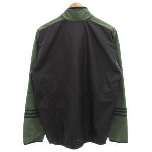 adidas セットアップ ウインドブレーカー ジャケット イージーパンツ ロゴ刺繍 ジップアップ 0 カーキ 黒 ブラック