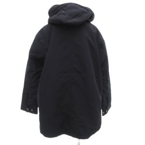 green label relaxing CB ボアライナーハッスイロングモッズコート フード ミドル ハーフ丈 紺 ネイビー 3625-179-1187