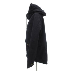 green label relaxing CB ボアライナーハッスイロングモッズコート フード ミドル ハーフ丈 紺 ネイビー 3625-179-1187
