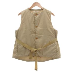 PRIMALOFT 中綿ベスト ナイロン 3 ベージュ ウエストベルト /UO