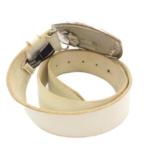 DIESEL ベルト バックル SUPERSTAR レザー 白 ホワイト /AE