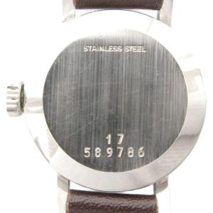 Longines ジャンク品 腕時計 アナログウォッチ 手巻き ラウンド シルバーカラー 茶 ブラウン /AE