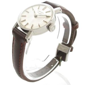 Longines ジャンク品 腕時計 アナログウォッチ 手巻き ラウンド シルバーカラー 茶 ブラウン /AE