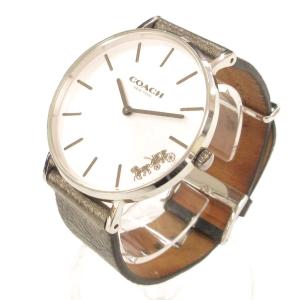 COACH 腕時計 CA.120.7.14.1593 アナログウォッチ クォーツ 文字盤ホワイト シルバーカラー /AE