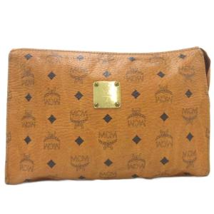 クラッチバッグ セカンドバッグ モノグラム ヴィセトス柄 総柄 レザー 茶 ブラウン 5993M /AE
