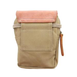 PORTER FIELD サコッシュ ミニショルダーバッグ キャンバス レザー ブラウン系 /UO
