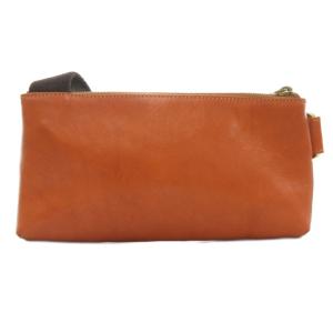 IL BISONTE ショルダーバッグ クロスボディ ミニ ロゴ レザー 茶 ブラウン 5492300111 /AE