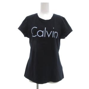 Tシャツ 半袖 L ダークネイビー ロゴ プリント /UO