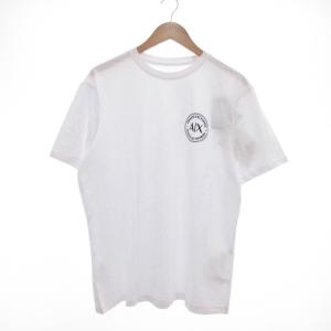 タグ付き AXロゴ 半袖クルーネックTシャツ L 白 ホワイト /UO