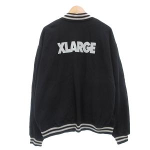 X-LARGE SWEAT VARSITY JACKET スタジャン XL スタジアムジャンパー ジャケット ロゴ 黒