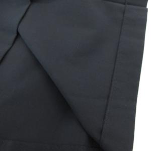 MARGARET HOWELL WOOL COTTON TWILL SKIRT ツイルスカート 3 ダークネイビー ミモレ丈 ボックスプリーツ