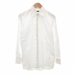 ワイシャツ 長袖 39 15.5 無地 白 ホワイト /AE