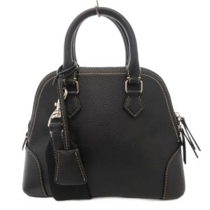 美品 ワイドショルダーボストンバッグ F ハンドバッグ 2WAY フェイクレザー 黒 ブラック 09WGB231506