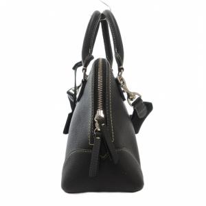 MILA OWEN MILAOWEN 美品 ワイドショルダーボストンバッグ F ハンドバッグ 2WAY フェイクレザー 黒 ブラック 09WGB231506