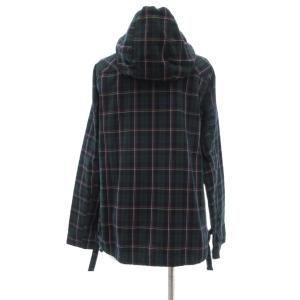 adidas neo タグ付き ジップアップパーカー ジャケット S ネイビー グリーン チェック /UO