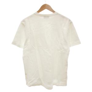 LACOSTE 鹿の子地ポケット半袖Tシャツ M クルーネック ロゴ ワッペン 白 ホワイト TH4921 /AE