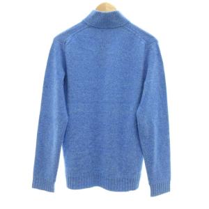 TOMORROWLAND tricot ニット セーター 長袖 ハーフジップ ウール L ブルー系 /UO