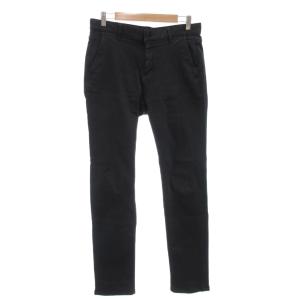 RAZOR CHINO HS ストレッチパンツ スリムテーパード ロゴ 30 黒 ブラック /AE