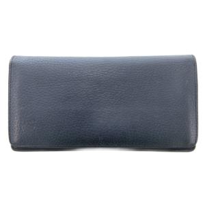 ポルトフォイユ ブラザ トリヨン オセアン 長財布 ウォレット ロゴ レザー 紺 ネイビー M58818