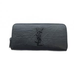 長財布 INN617415 クロコ 型押し ブラック